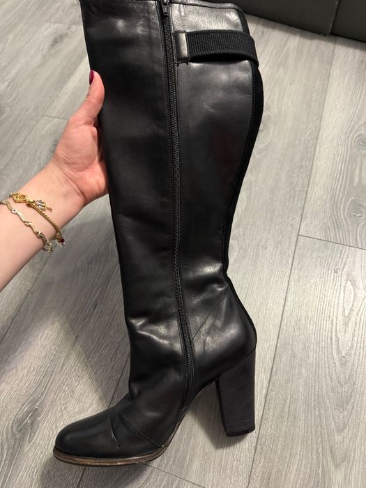 G-Star RAW дамски ботуши от естествена кожа