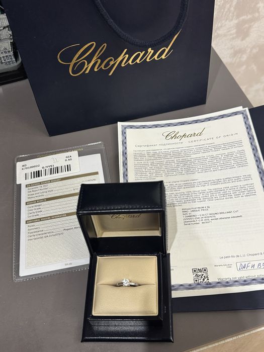 Кольцо с бриллиантом Chopard