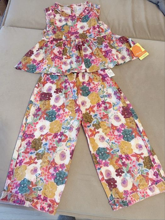 Costum bumbac fetite mar 5 ani