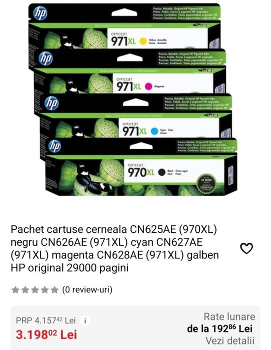 Cartuse Originale HP 970 / 971 XL !