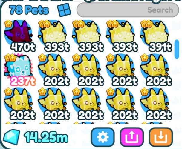 Продам питомцев в Pet Simulator X (читайте описание)