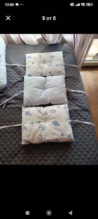 Комбиниран обиколник за цяло легълце за бебе момче 120/60см