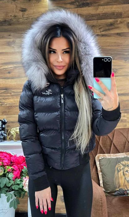 Geaca de iarna Karl cu blana naturala de vulpe