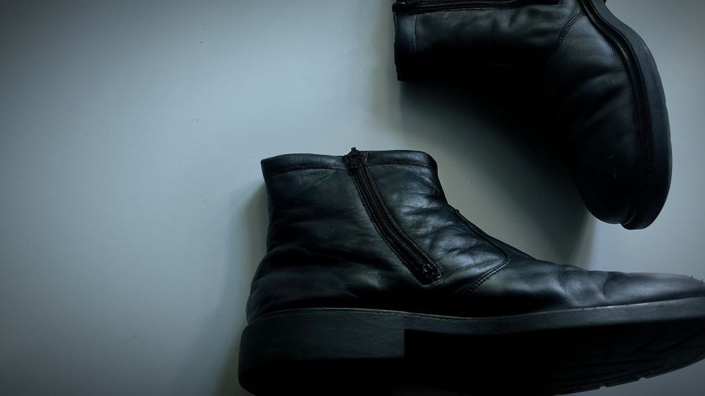 Ghete chelsea piele negre