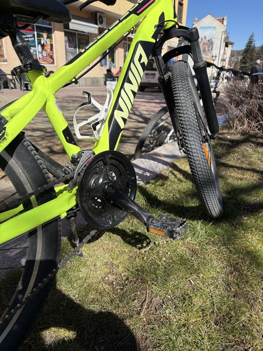 24MTB NINJA – Детски велосипед 24” с 21 скорости и дискови спирачки