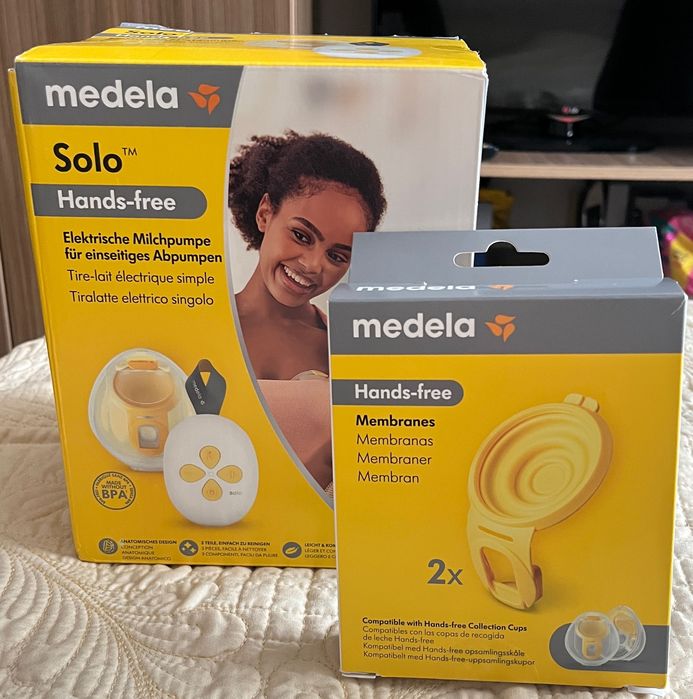 MEDELA Електрическа двуфазна помпа за кърма Solo HANDS FREE + ПОДАРЪК