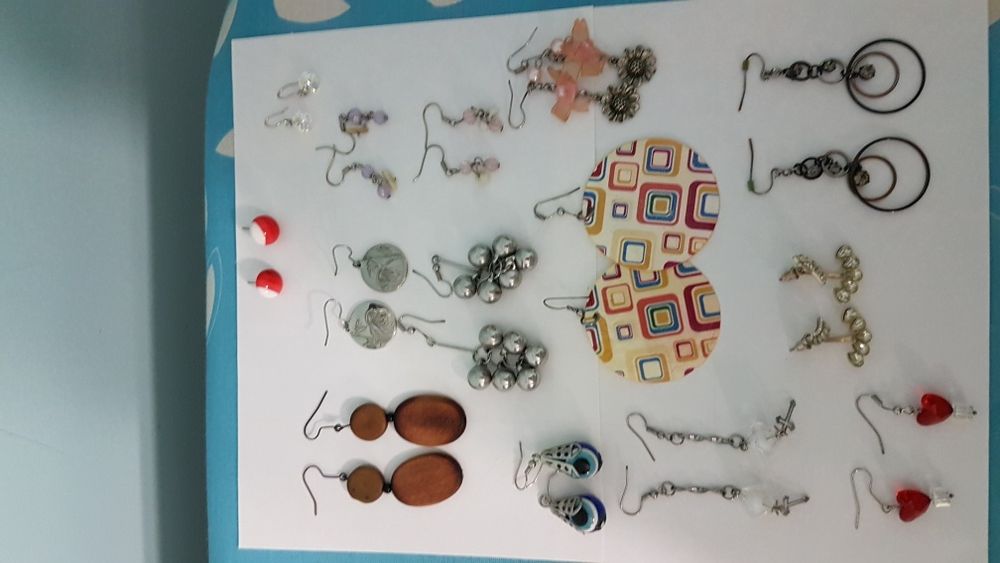 Lot 14 perechi cercei gablonturi