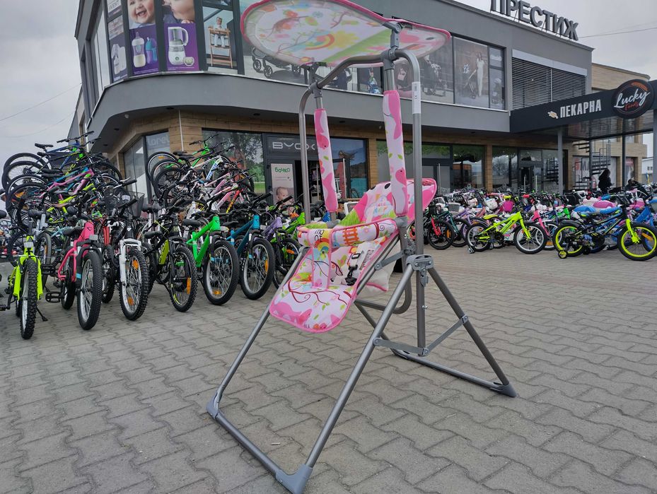 MONI Градинска люлка със сенник FUNNY розов