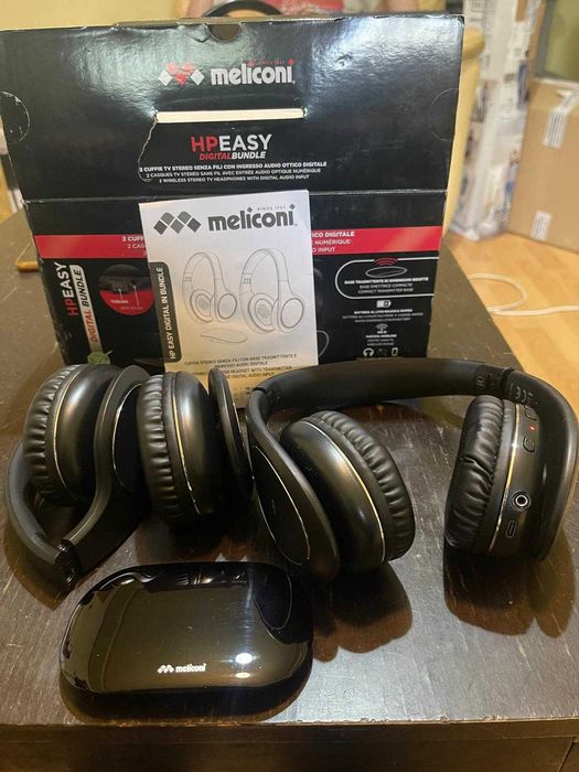Pereche căști TV stereo fără fir Meliconi HP Easy Digital Bundle