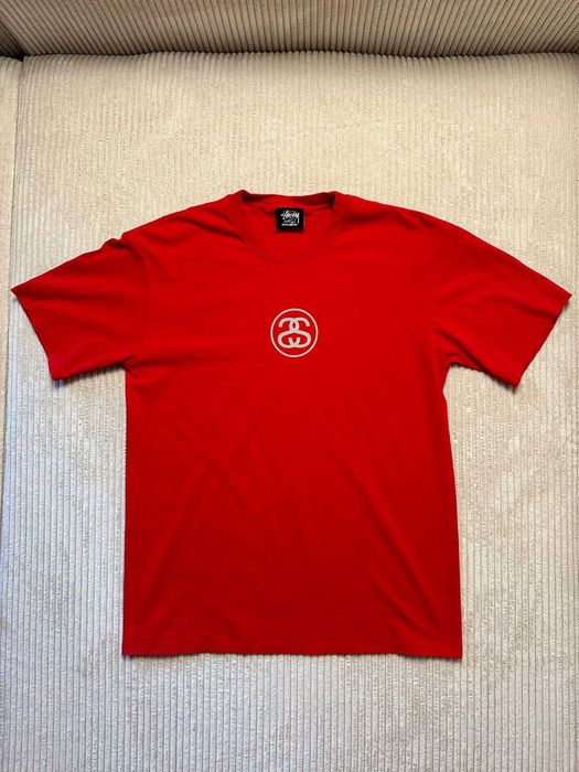 Tricou Stüssy SS Link Logo - Roșu