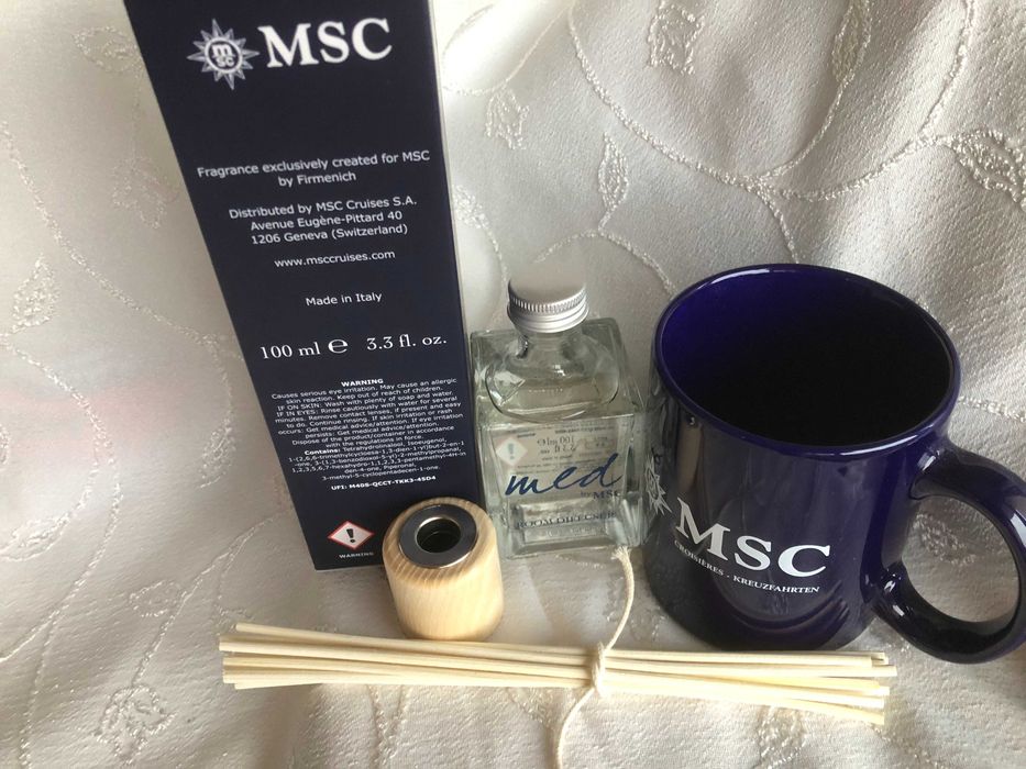 Луксозен ароматен дифузер за стая MED by MSC 100 ml + подарък чаша MSC