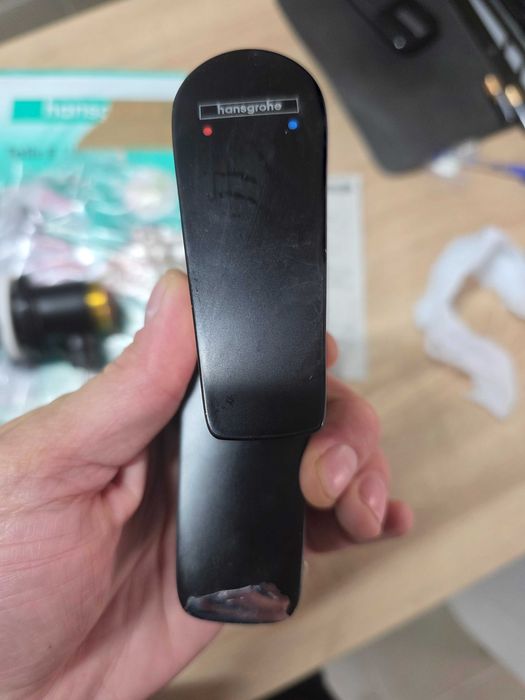 Baterie lavoar Hansgrohe, Talis E 110, fără ventil, negru mat