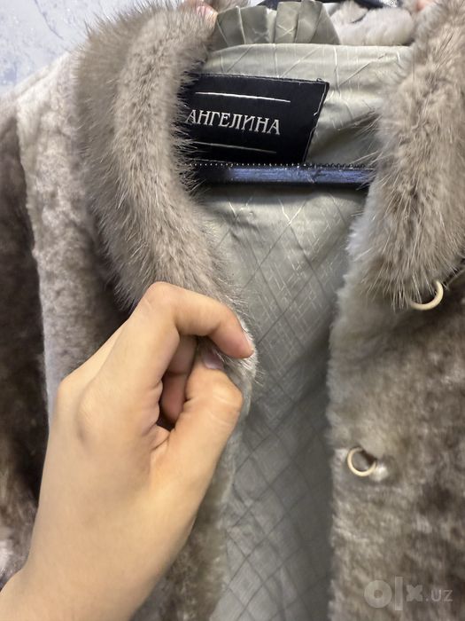 Шуба натуральная (норка+мутон)