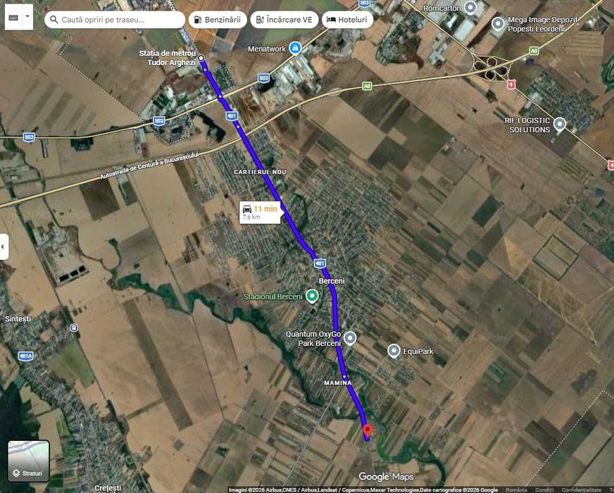Teren 470 mp Vidra Berceni și Dobreni, curent, proiect + autorizație constructie matalica valabila