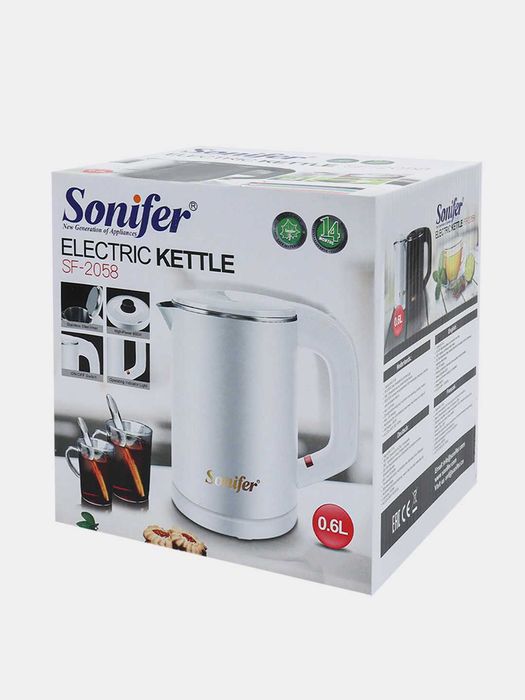 Чайник электрический Sonifer SF-2058, автомат, объем 0.6 л