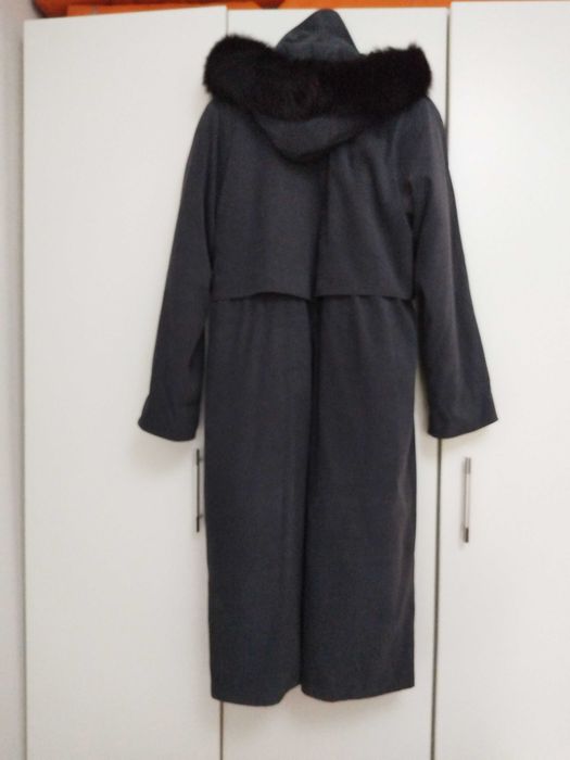 Haina cu guler blana naturala