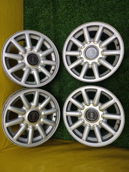 Диски R15 5x112 ромашки на Audi.