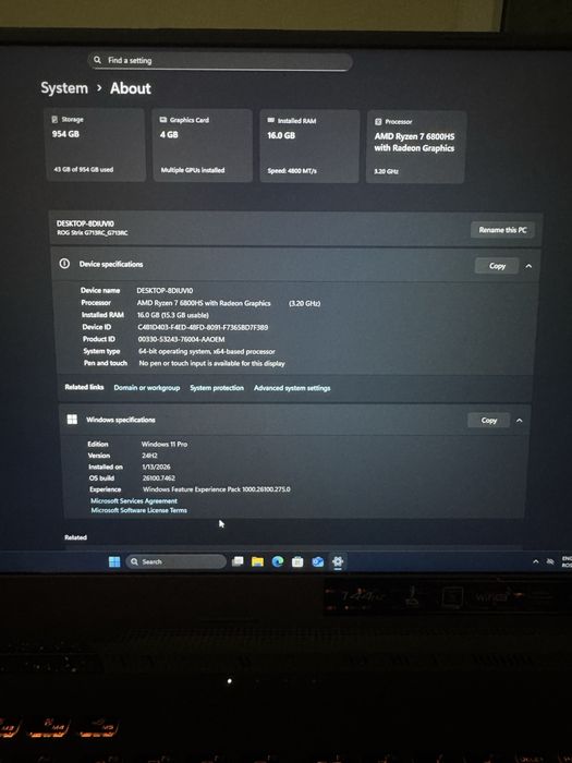ASUS ROG Strix G17 Gaming – Ryzen 7 / RTX 3050