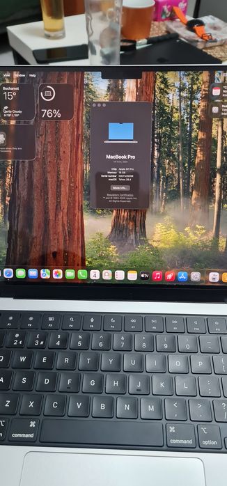 Macbook 2442 14",  M1 pro, 512 cu 16gb ram baterie 100