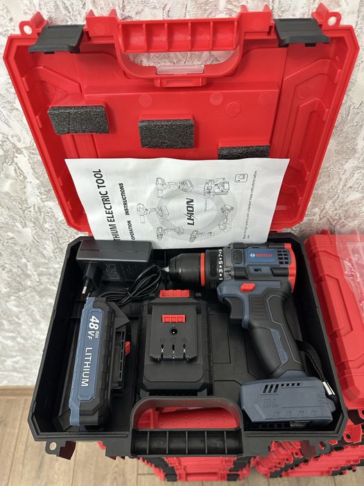 Shuruvavert  shotkasiz 48v шуруповерт безщеточный 48в makita bosch mil