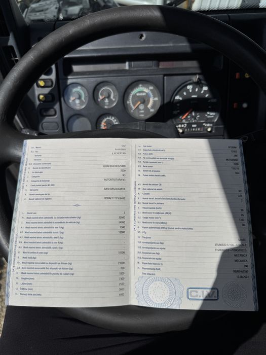 DAF 380cp CLIMǍ/BASCULABIL 3 parti/Macara