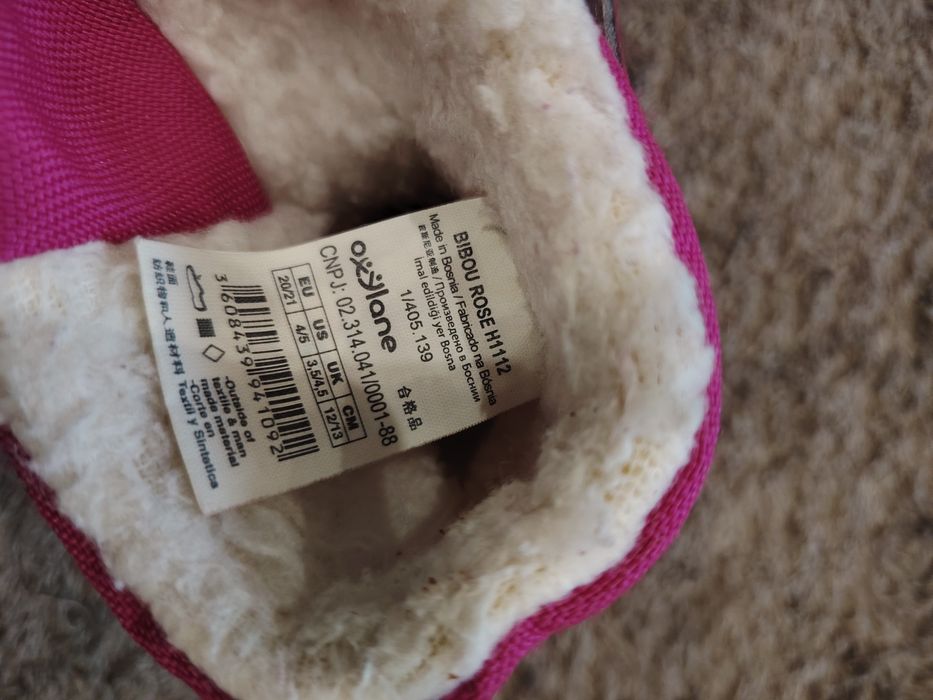 Ghete fetiță iarna Quechua waterproof marimea 20/21