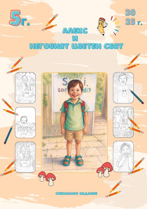 Специална персонализирана книжка за оцветяване