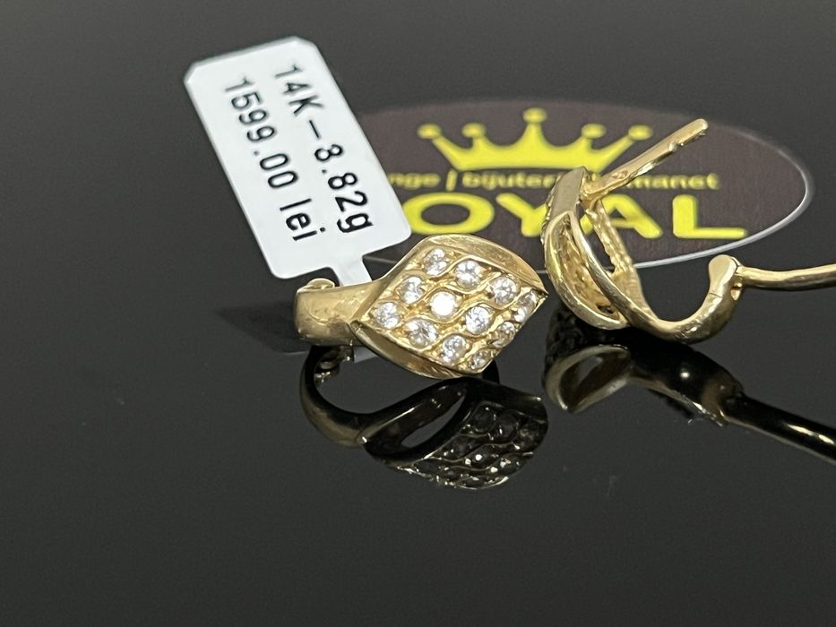 Bijuteria Royal CB : Cercei dama aur 14k 3,82 grame