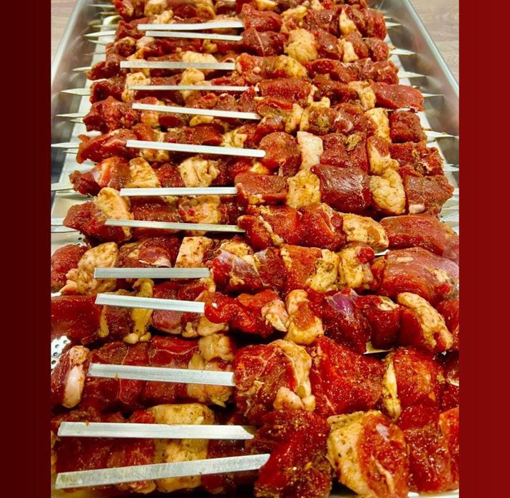 Халал шашлыки с шампуром