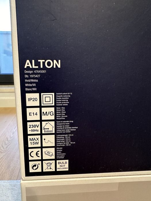 Lampa / veioza Nordlux Alton, noua in cutie (disponibile 2 buc)