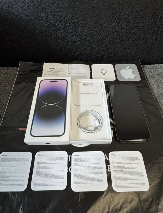 256GB iPhone 14 PRO Max Гаранция Vivacom 2025 г. Purple