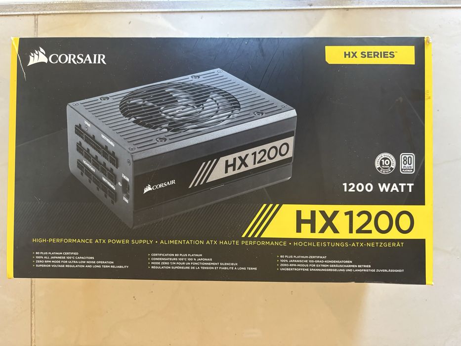 Corsair HX1200, 1200W, certificare 80 PLUS Platinum