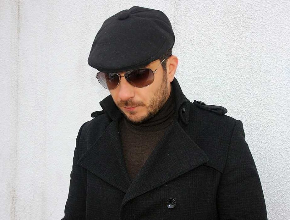 Basca Tweed "Hugo" (neagra, gri sau gri inchis)