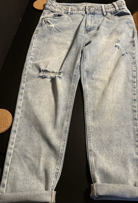 Дамски дънки светло син цвят нови