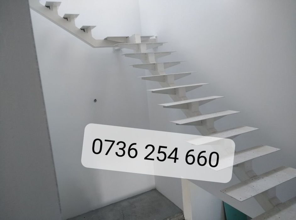 Scari de interior din trepte de lemn