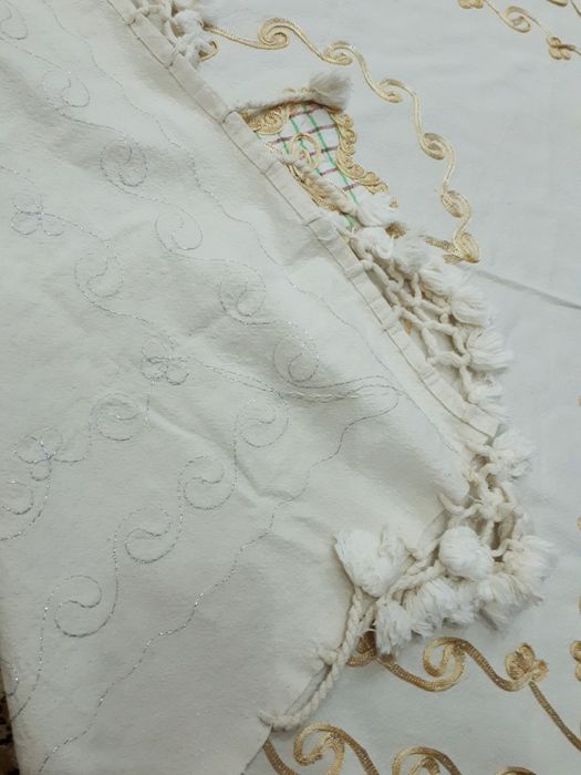 Антикварный ручная работа Египтян скатерть