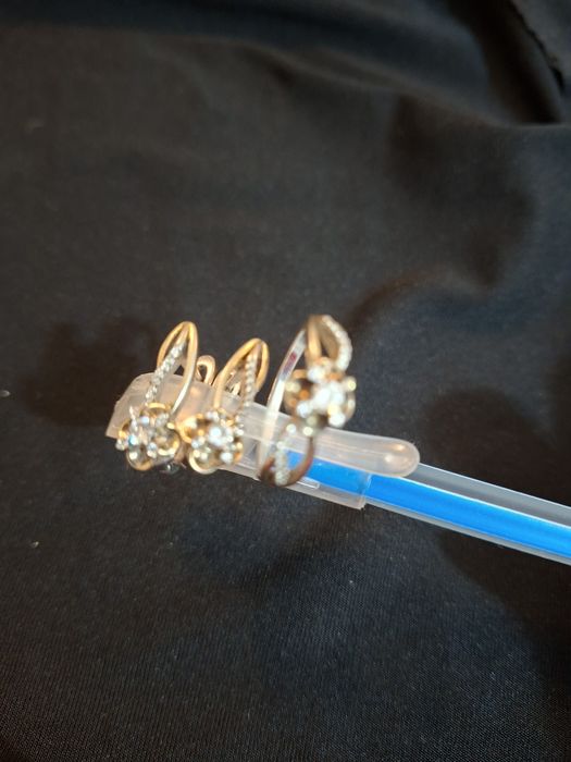 Серьги + кольцо серебро Украина