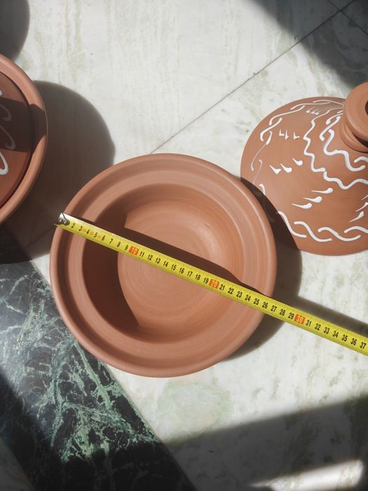 Vas tajine marocan 26 cm alb nou