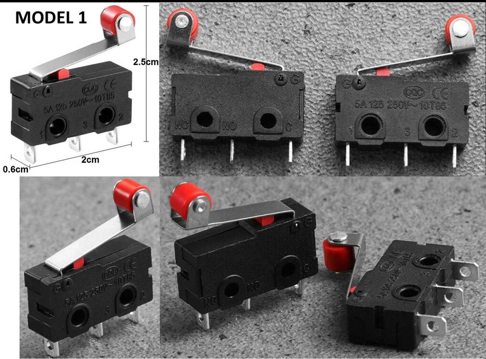Micro Switch AC 250V 5A/ AC 250V 15A / AC 250V 3A . Noi ambalate!