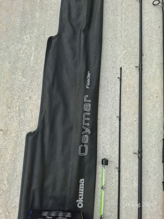 Combo Feeder:Lansetă Okuma Ceymar 3.90m 40-80g + Mulinetă Okuma Carbonite XP Feeder 5500