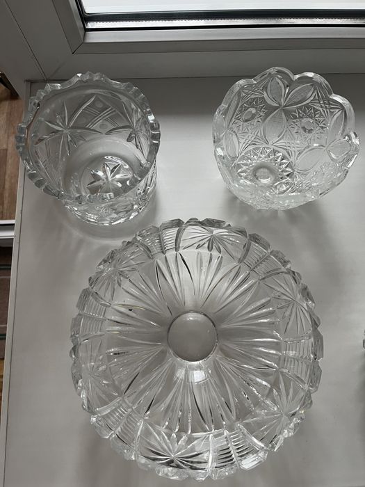 Хрустальные вазы, советский хрусталь