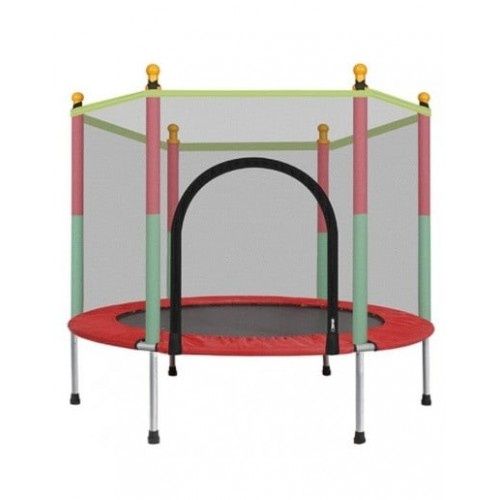 Детски батут с мрежа 140см