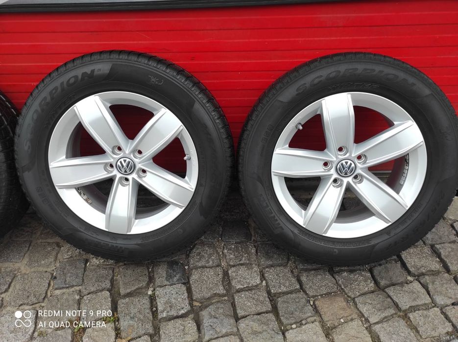 17" Оригинални джанти за Фолксваген гуми 215 65 17 Pirelli4бр/Bridgest