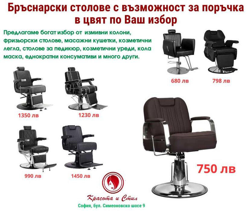 Фризьорско, бръснарско, козметично оборудване