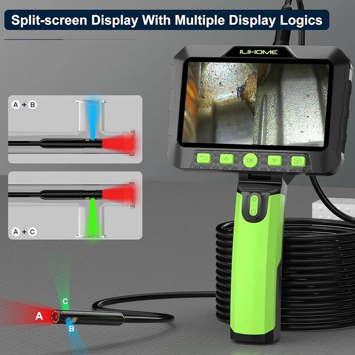 Професионалена,Инспекционна камера с Тройна леща! 1080P!