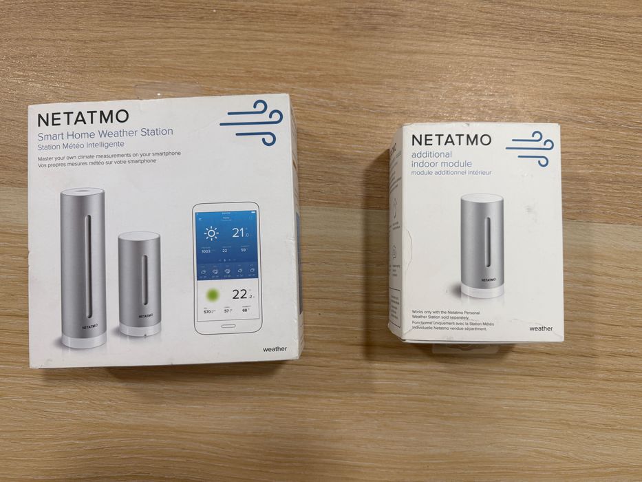 Netatmo senzor temperatura Weather Station meteo + Modul auxiliar