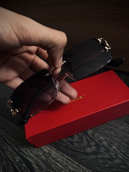 Cartier Santos Rimless Луксозни мъжки слънчеви очила