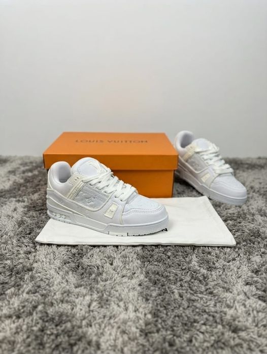 Adidasi LV Trainer Alb - Adidasi Fete Baieti Full Box
