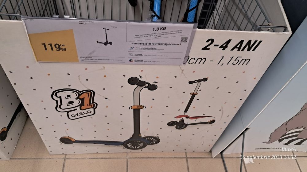 Trotineta Decathlon Oxelo Băieți Fetite
