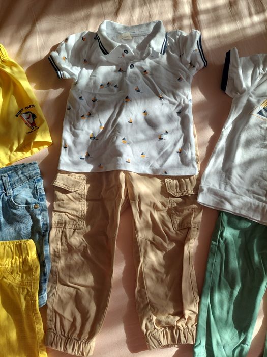 Лот дрехи за момче 86-92см летни